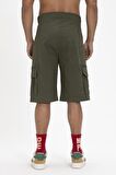 Rope SweatShorts Haki Yeşil Erkek Şort