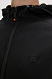 Leo Full-Zip Hoodie Siyah Fermuarlı Kapüşonlu Erkek Sweatshirt