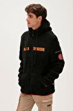 Bad Bear Erkek Peluş Erkek Siyah Peluş SHAGGY FULL-ZIP PLUSH JACKET 23.02.29.006-Siyah