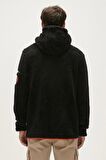Bad Bear Erkek Peluş Erkek Siyah Peluş SHAGGY FULL-ZIP PLUSH JACKET 23.02.29.006-Siyah