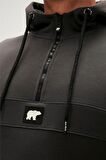 Bad Bear DEFENCE HALF-ZIP HOODIE Erkek Sweatshirt Siyah S-XXL 