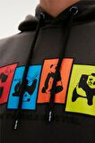 Fun Hoodie Antrasit Kapüşonlu Erkek Sweatshirt