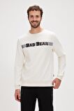 Reflect Bear Crewneck Marshmallow Beyaz Erkek Sweatshirt