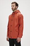 Patrol Raincoat Ginger Tarçın  Erkek Kapüşonlu Yağmurluk 