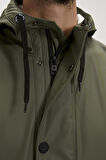 Patrol Raincoat Thyme Yeşil  Erkek Kapüşonlu Yağmurluk 