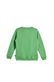 Logo Crewneck Kids Green Yeşil Baskılı Çocuk Sweatshirt