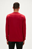 Manuscript Crewneck Bordo Erkek Sweatshirt