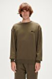 23.02.12.020 Bad Bear Tag Crewneck Erkek Sweat KHAKI