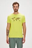 Globe Yeşil Baskılı Erkek Tişört