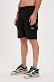Richard Siyah Erkek Kargo Şort