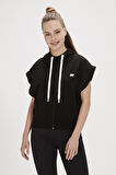 Kelly Siyah Full-Zip Sweatshirt