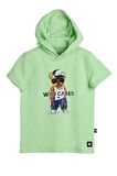 Mood Yeşil Çocuk Baskılı Hoodie Sweatshirt