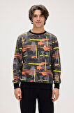 BAD BEAR ERKEK FLAME CREWNECK 24.02.12.017