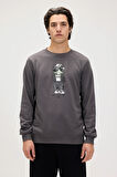 Gator Asfalt Erkek Baskılı Sweatshirt
