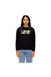 Bad Bear 24.04.12.002 Re-Carina Crewneck Sweat Siyah Unisex Sweatshirt