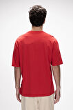 Collage Kırmızı Basic Erkek T-Shirt