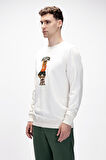 Acme Marshmallow Erkek Baskılı Sweatshirt
