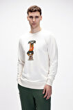 Acme Marshmallow Erkek Baskılı Sweatshirt