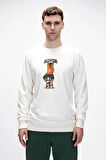 Acme Marshmallow Erkek Baskılı Sweatshirt