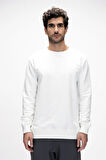 Inner Beyaz Crewneck Erkek Sweatshirt