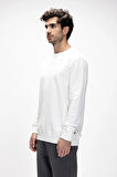 Inner Beyaz Crewneck Erkek Sweatshirt
