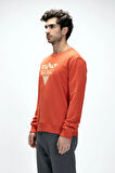 Mountain Tarçın Crewneck Erkek Baskılı Sweatshirt