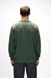 Mountain Soluk Yeşi̇l Crewneck Erkek Baskılı Sweatshirt