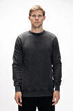 Dab Si̇yah Crewneck Erkek Sweatshirt