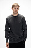 Dab Si̇yah Crewneck Erkek Sweatshirt