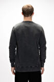 Dab Si̇yah Crewneck Erkek Sweatshirt