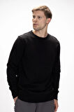 Corner King Size Si̇yah Crewneck Erkek Sweatshirt