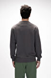 Mountain Antrasit Crewneck Erkek Baskılı Sweatshirt