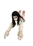 HALLOWEEN SÜRÜNEN ÖLÜ GELİN SESLİ SENSÖRLÜ -PİLLİ 90CM AST6730