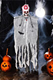 HALLOWEEN KURU KAFA HEMŞİRE HAYALET ASILABİLİR PARTİ DEKORU 140CM AST6749