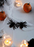 HALLOWEEN ÖRÜMCEK 2'Lİ 11CM FLOK KUMAŞ AST6763
