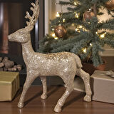 YILBAŞI LÜKS DEKORATİF GOLD SİMLİ GEYİK 32CM AST7212