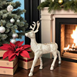 YILBAŞI LÜKS DEKORATİF GOLD SİMLİ GEYİK 32CM AST7212