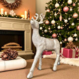 YILBAŞI LÜKS DEKORATİF GOLD SİMLİ GEYİK 32CM AST7212