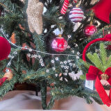 YILBAŞI LÜKS GARLAND DEKORATİF KRİSTAL TAŞLI 110CM AST7518