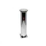 Kapsan Metal Baza Ayağı Krom Pingolu Cap:42Mm H:20Cm