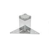 Kapsan Metal Baza Ayağı Krom Cap:40X40Mm H: 7Cm