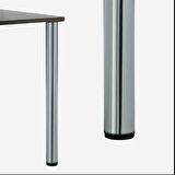 Kapsan Metal Masa Ayağı Krom Ø:38Mm Tab:60Mm H:73Cm