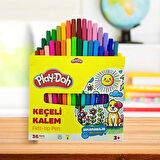 Play-Doh Karton Kutulu Keçeli Kalem 2 mm 36 Renk (KE023)