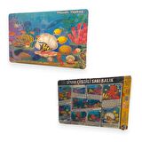 Lilart Kids Siyah Çizgili Sarı Balık 3+ Yaş Orta Boy Puzzle 99 Parça