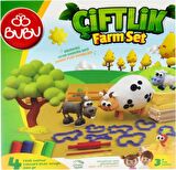 Bubu Çiftlik Hayvanları Oyun Hamuru Seti 15 Parça