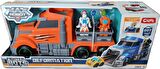 C Toys Ctoys Taşıyıcı Tır ve Robota Dönüşüne Mini Araçlar Turuncu