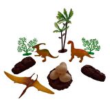 Dinazorlar Hayvan Set Silindir Kutulu