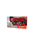 Ceren Ctoys Çift Katlı Sesli Işıklı Sürtmeli Otobüs RJ5504 KIRMIZI