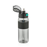 Shotay Çocuk Su Matarası Tritan Pipetli Siyah 800Ml