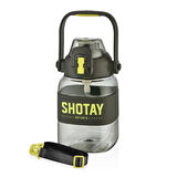 Shotay Ribbon Grib Su Matarası Tritan Siyah 1000Ml